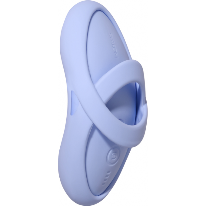 Вибромассажёр на пальцы SVAKOM ECHO 2 с функцией нагрева, голубой SC511B-SB